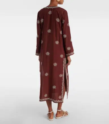 Juliet Dunn Floral embroidered silk tunic | Thumbnail 4 Juliet Dunn Floral embroidered silk tunic | Thumbnail 4