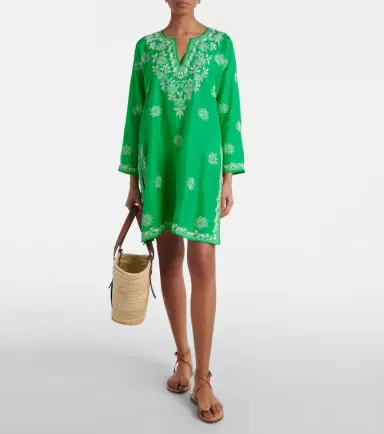 Juliet Dunn Embroidered silk tunic | Thumbnail 3 Juliet Dunn Embroidered silk tunic | Thumbnail 3