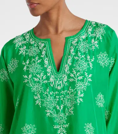 Juliet Dunn Embroidered silk tunic | Thumbnail 5 Juliet Dunn Embroidered silk tunic | Thumbnail 5