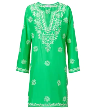 Juliet Dunn Embroidered silk tunic | Thumbnail 1 Juliet Dunn Embroidered silk tunic | Thumbnail 1