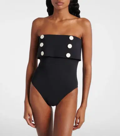 Karla Colletto Embellished strapless swimsuit | Thumbnail 3 Karla Colletto Embellished strapless swimsuit | Thumbnail 3