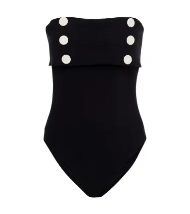 Karla Colletto Embellished strapless swimsuit | Thumbnail 1 Karla Colletto Embellished strapless swimsuit | Thumbnail 1