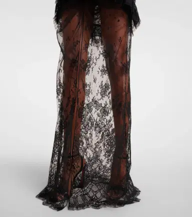 Alessandra Rich Sheer cotton-blend lace gown | Thumbnail 7 Alessandra Rich Sheer cotton-blend lace gown | Thumbnail 7
