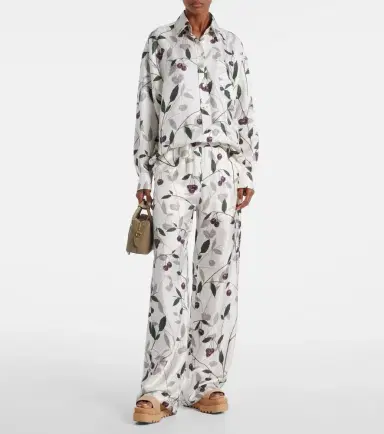 Stella McCartney Printed silk twill shirt | Thumbnail 2 Stella McCartney Printed silk twill shirt | Thumbnail 2