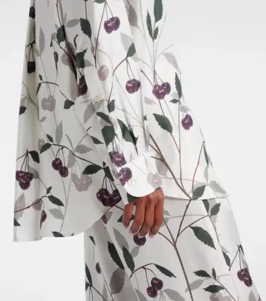 Stella McCartney Printed silk twill shirt | Thumbnail 4 Stella McCartney Printed silk twill shirt | Thumbnail 4