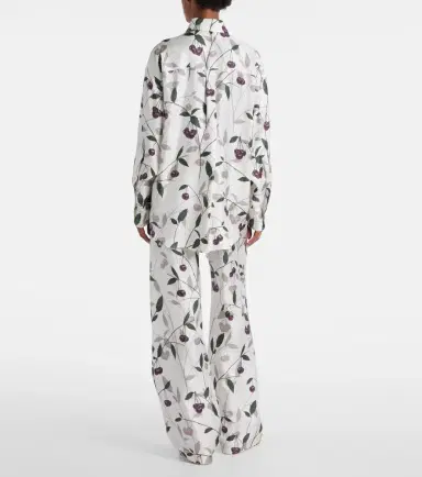 Stella McCartney Printed silk twill shirt | Thumbnail 6 Stella McCartney Printed silk twill shirt | Thumbnail 6