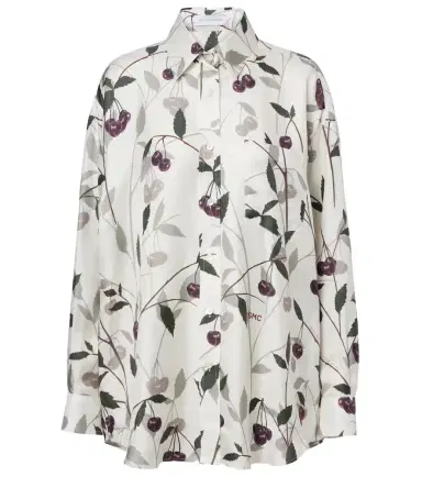 Stella McCartney Printed silk twill shirt | Thumbnail 1 Stella McCartney Printed silk twill shirt | Thumbnail 1