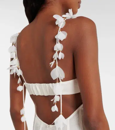 Zimmermann Dawning linen and silk midi dress | Thumbnail 3 Zimmermann Dawning linen and silk midi dress | Thumbnail 3