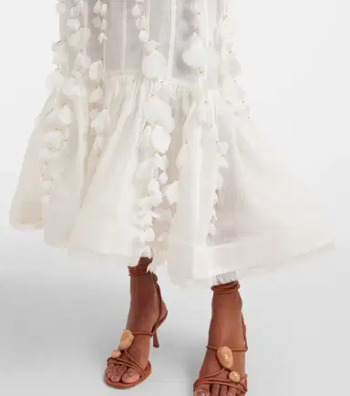 Zimmermann Dawning linen and silk midi dress | Thumbnail 6 Zimmermann Dawning linen and silk midi dress | Thumbnail 6