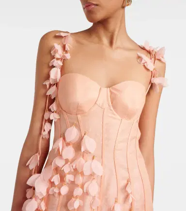 Zimmermann Dawning linen and silk midi dress | Thumbnail 5 Zimmermann Dawning linen and silk midi dress | Thumbnail 5