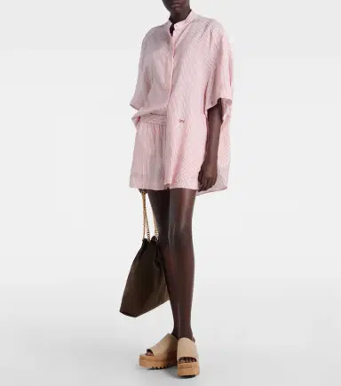 Stella McCartney Striped silk shorts | Thumbnail 2 Stella McCartney Striped silk shorts | Thumbnail 2