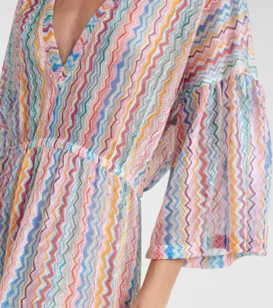Missoni Zigzag sheer tiered beach dress | Thumbnail 2 Missoni Zigzag sheer tiered beach dress | Thumbnail 2