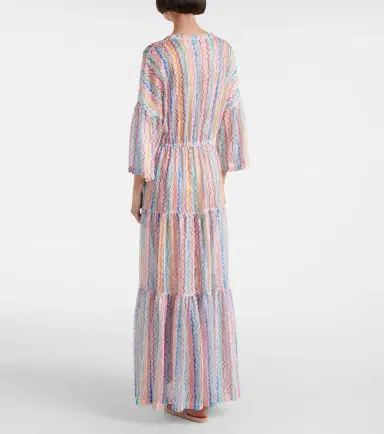 Missoni Zigzag sheer tiered beach dress | Thumbnail 5 Missoni Zigzag sheer tiered beach dress | Thumbnail 5