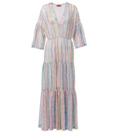 Missoni Zigzag sheer tiered beach dress | Thumbnail 1 Missoni Zigzag sheer tiered beach dress | Thumbnail 1