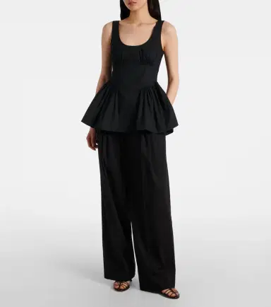 Proenza Schouler White Label Bader cotton-blend poplin top | Thumbnail 5 Proenza Schouler White Label Bader cotton-blend poplin top | Thumbnail 5