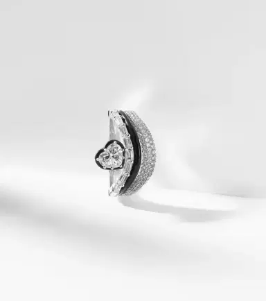 Kamyen Art Deco Heart 18kt white gold ring with diamonds | Thumbnail 5 Kamyen Art Deco Heart 18kt white gold ring with diamonds | Thumbnail 5