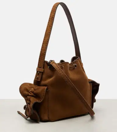 Acne Studios Multipocket Mini suede bucket bag | Thumbnail 3 Acne Studios Multipocket Mini suede bucket bag | Thumbnail 3