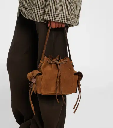 Acne Studios Multipocket Mini suede bucket bag | Thumbnail 6 Acne Studios Multipocket Mini suede bucket bag | Thumbnail 6