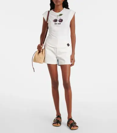 Stella McCartney Falabella Small raffia bucket bag | Thumbnail 5 Stella McCartney Falabella Small raffia bucket bag | Thumbnail 5