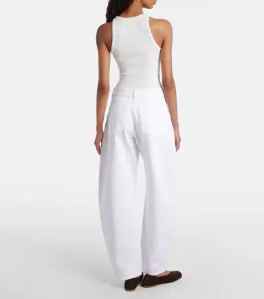 Alaïa Alaïa Mid-rise barrel-leg jeans | Thumbnail 3 Alaïa Alaïa Mid-rise barrel-leg jeans | Thumbnail 3