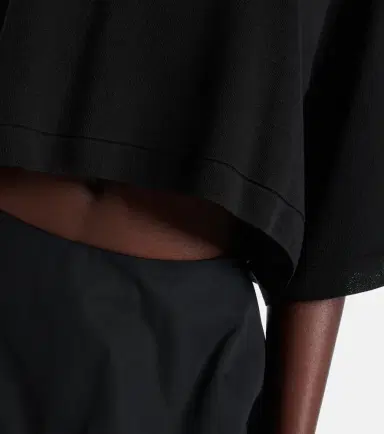 Alaïa Alaïa Cropped cotton-blend T-shirt | Thumbnail 5 Alaïa Alaïa Cropped cotton-blend T-shirt | Thumbnail 5