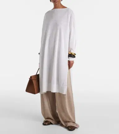 Alaia Alaïa Linen and silk wide-leg pants | Thumbnail 5 Alaia Alaïa Linen and silk wide-leg pants | Thumbnail 5