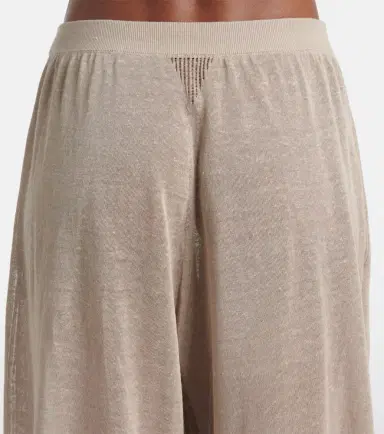 Alaia Alaïa Linen and silk wide-leg pants | Thumbnail 6 Alaia Alaïa Linen and silk wide-leg pants | Thumbnail 6