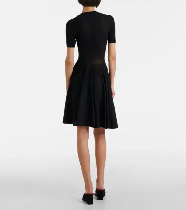 Alaïa Alaïa Skater wool minidress | Thumbnail 4 Alaïa Alaïa Skater wool minidress | Thumbnail 4