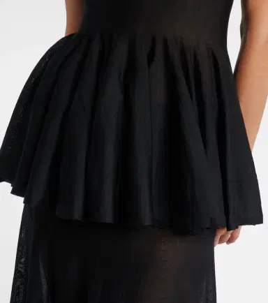 Alaïa Alaïa Peplum virgin wool top | Thumbnail 3 Alaïa Alaïa Peplum virgin wool top | Thumbnail 3