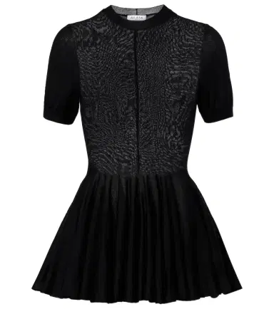 Alaïa Alaïa Peplum virgin wool top | Thumbnail 1 Alaïa Alaïa Peplum virgin wool top | Thumbnail 1