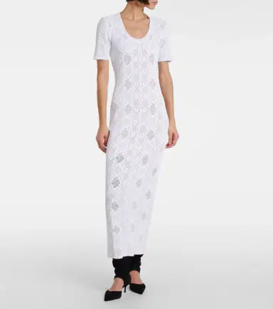 Alaia Alaïa Lace midi dress | Thumbnail 2 Alaia Alaïa Lace midi dress | Thumbnail 2