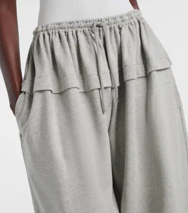 Alaïa Alaïa Ruffled cotton-blend track pants | Thumbnail 2 Alaïa Alaïa Ruffled cotton-blend track pants | Thumbnail 2