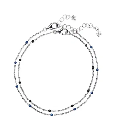 Mateo Set of 2 sterling silver and enamel chain bracelets | Thumbnail 1 Mateo Set of 2 sterling silver and enamel chain bracelets | Thumbnail 1