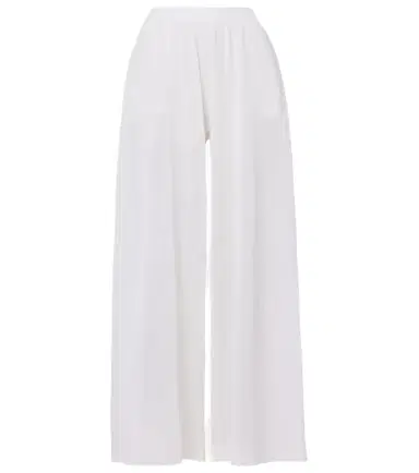 Alaia Alaïa Linen and silk wide-leg pants | Thumbnail 1 Alaia Alaïa Linen and silk wide-leg pants | Thumbnail 1