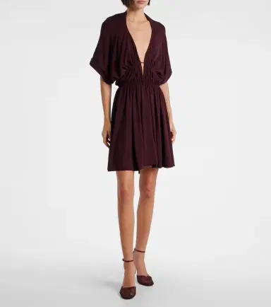 Alaïa Alaïa Gathered open-back minidress | Thumbnail 4 Alaïa Alaïa Gathered open-back minidress | Thumbnail 4