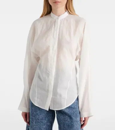 Alaïa Alaïa Cotton and linen shirt | Thumbnail 6 Alaïa Alaïa Cotton and linen shirt | Thumbnail 6