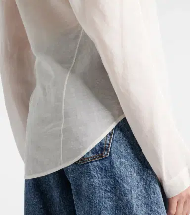 Alaïa Alaïa Cotton and linen shirt | Thumbnail 7 Alaïa Alaïa Cotton and linen shirt | Thumbnail 7