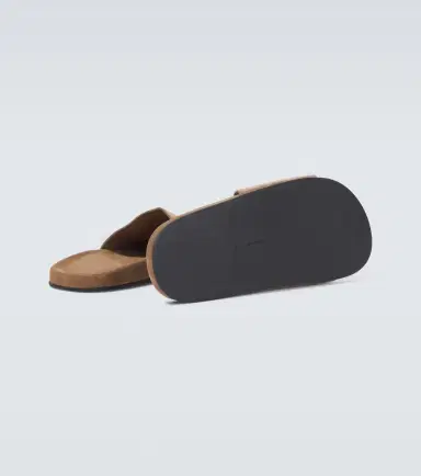 The Row Hugh suede slides | Thumbnail 2 The Row Hugh suede slides | Thumbnail 2
