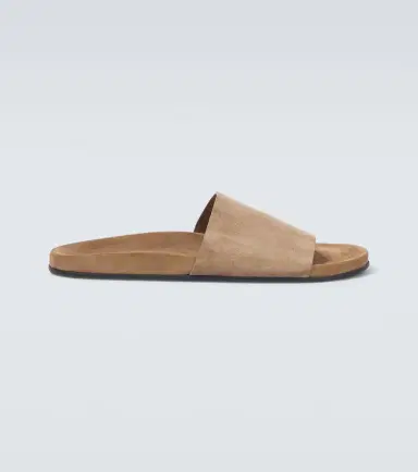 The Row Hugh suede slides | Thumbnail 3 The Row Hugh suede slides | Thumbnail 3