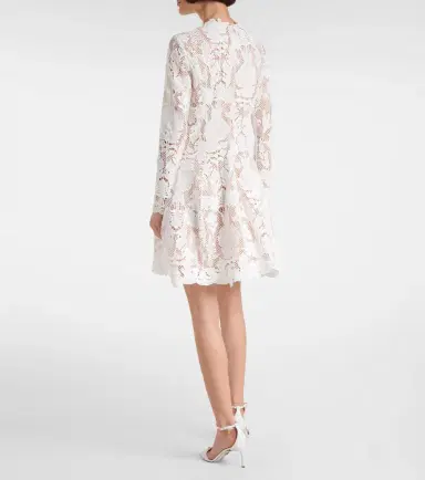 Oscar de la Renta Lace guipure minidress | Thumbnail 2 Oscar de la Renta Lace guipure minidress | Thumbnail 2