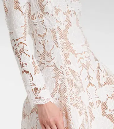 Oscar de la Renta Lace guipure minidress | Thumbnail 3 Oscar de la Renta Lace guipure minidress | Thumbnail 3