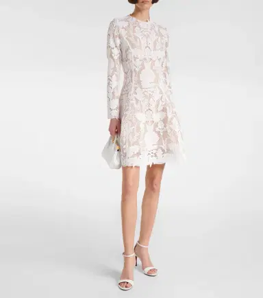 Oscar de la Renta Lace guipure minidress | Thumbnail 4 Oscar de la Renta Lace guipure minidress | Thumbnail 4