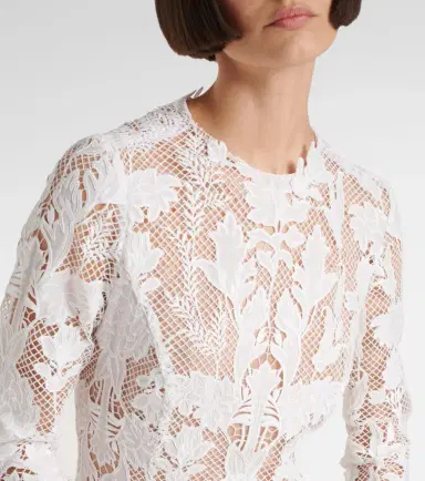 Oscar de la Renta Lace guipure minidress | Thumbnail 5 Oscar de la Renta Lace guipure minidress | Thumbnail 5