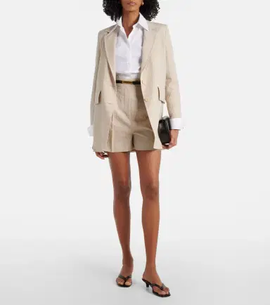 Max Mara Abisso virgin wool canvas shorts | Thumbnail 2 Max Mara Abisso virgin wool canvas shorts | Thumbnail 2
