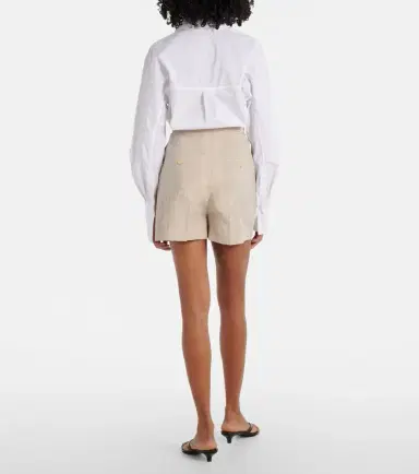 Max Mara Abisso virgin wool canvas shorts | Thumbnail 4 Max Mara Abisso virgin wool canvas shorts | Thumbnail 4