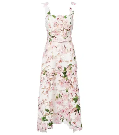 Oscar de la Renta Floral lace cocktail dress | Thumbnail 1 Oscar de la Renta Floral lace cocktail dress | Thumbnail 1