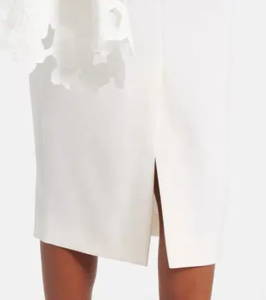 Oscar de la Renta Cape-detail wool-blend midi dress | Thumbnail 2 Oscar de la Renta Cape-detail wool-blend midi dress | Thumbnail 2