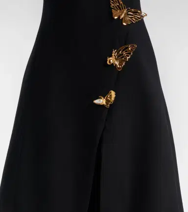 Oscar de la Renta Embellished wool-blend cocktail dress | Thumbnail 4 Oscar de la Renta Embellished wool-blend cocktail dress | Thumbnail 4