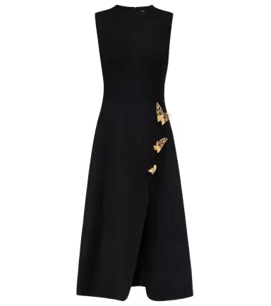 Oscar de la Renta Embellished wool-blend cocktail dress | Thumbnail 1 Oscar de la Renta Embellished wool-blend cocktail dress | Thumbnail 1