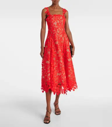 Oscar de la Renta Guipure lace cocktail dress | Thumbnail 2 Oscar de la Renta Guipure lace cocktail dress | Thumbnail 2